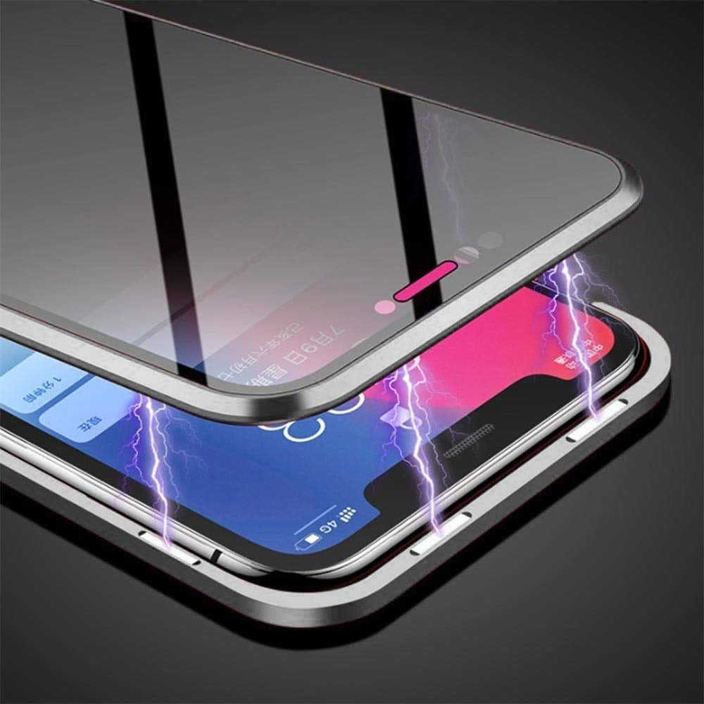 Titanium Dual Magnetic Privacy Glass Case With 360° Drop Protection
